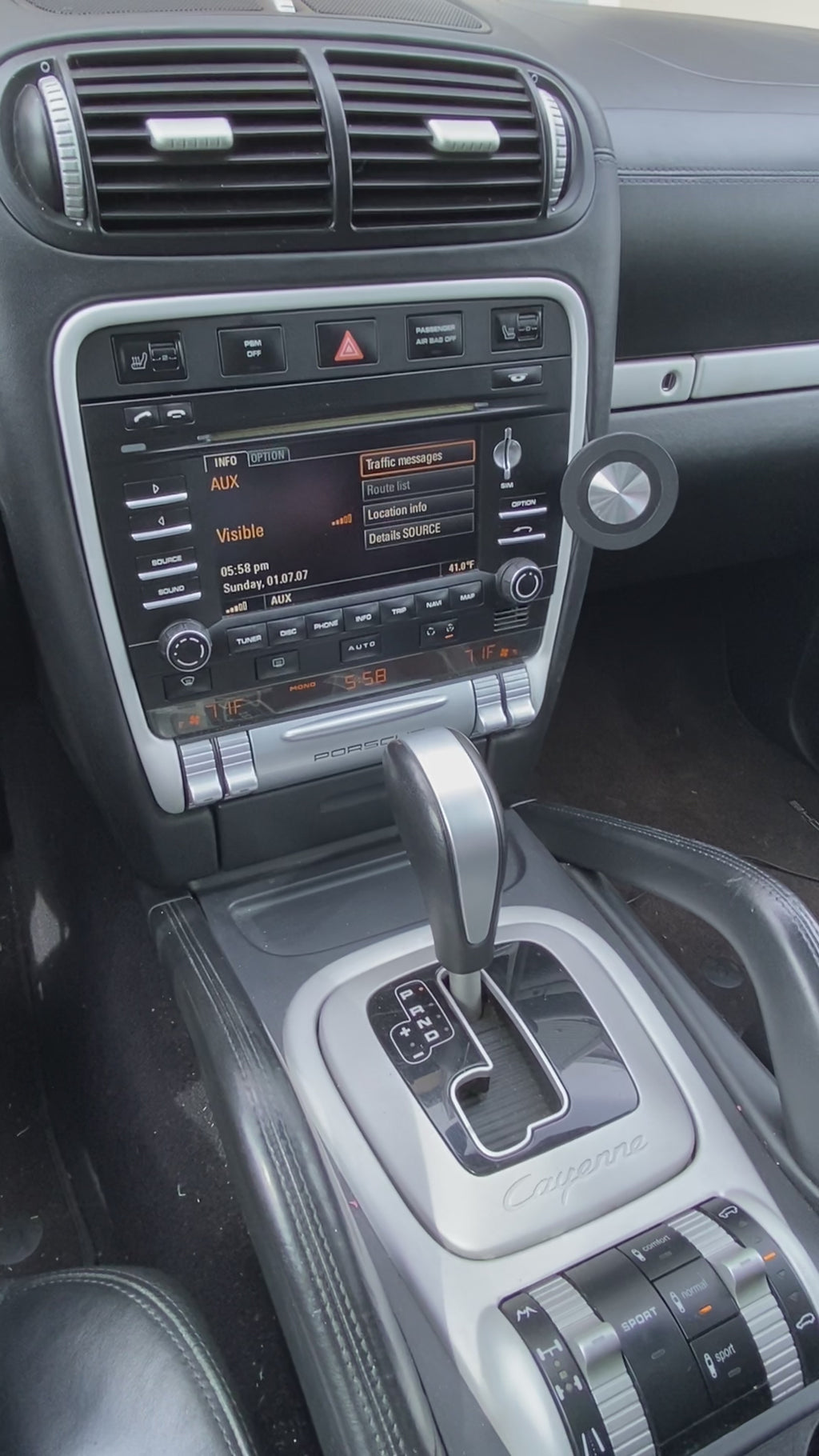 Porsche Cayenne 955 957 Dash Radio Phone Mount 2003–2010 - Magnet Mount